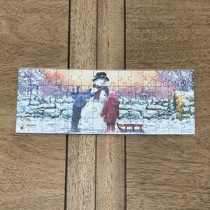 Shriner's Children's Hospital SNOWMAN Children CHRISTMAS 56 pc Puzzle 10 x 4"